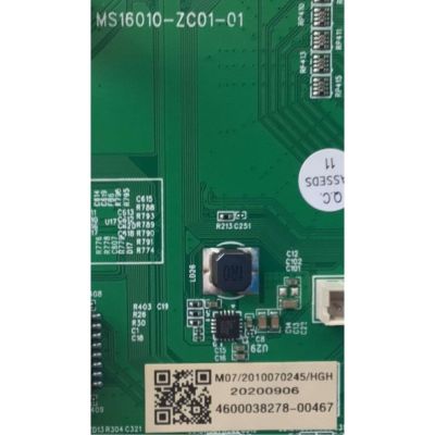 MAIN PARA SMART TV RCA ROKU 4K (3840x2160) UHD / NUMERO DE PARTE MS16010-ZC01-01 / M07/2010070245/HGH / 4600038278-00467 / 20200906 / PANEL JR645R3HA7L / MODELO RTRQ6522-US - Imagen 2